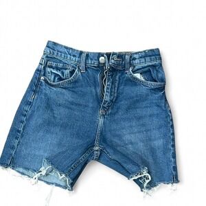 Girls blue denim cut off shorts by H&M size 12 (L5)